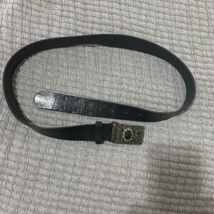 Cabi Black Leather Belt Medium